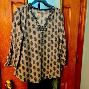 World Market blouse/boho style